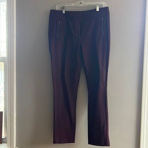 LOFT Maroon Melissa Skinny Pant size 8